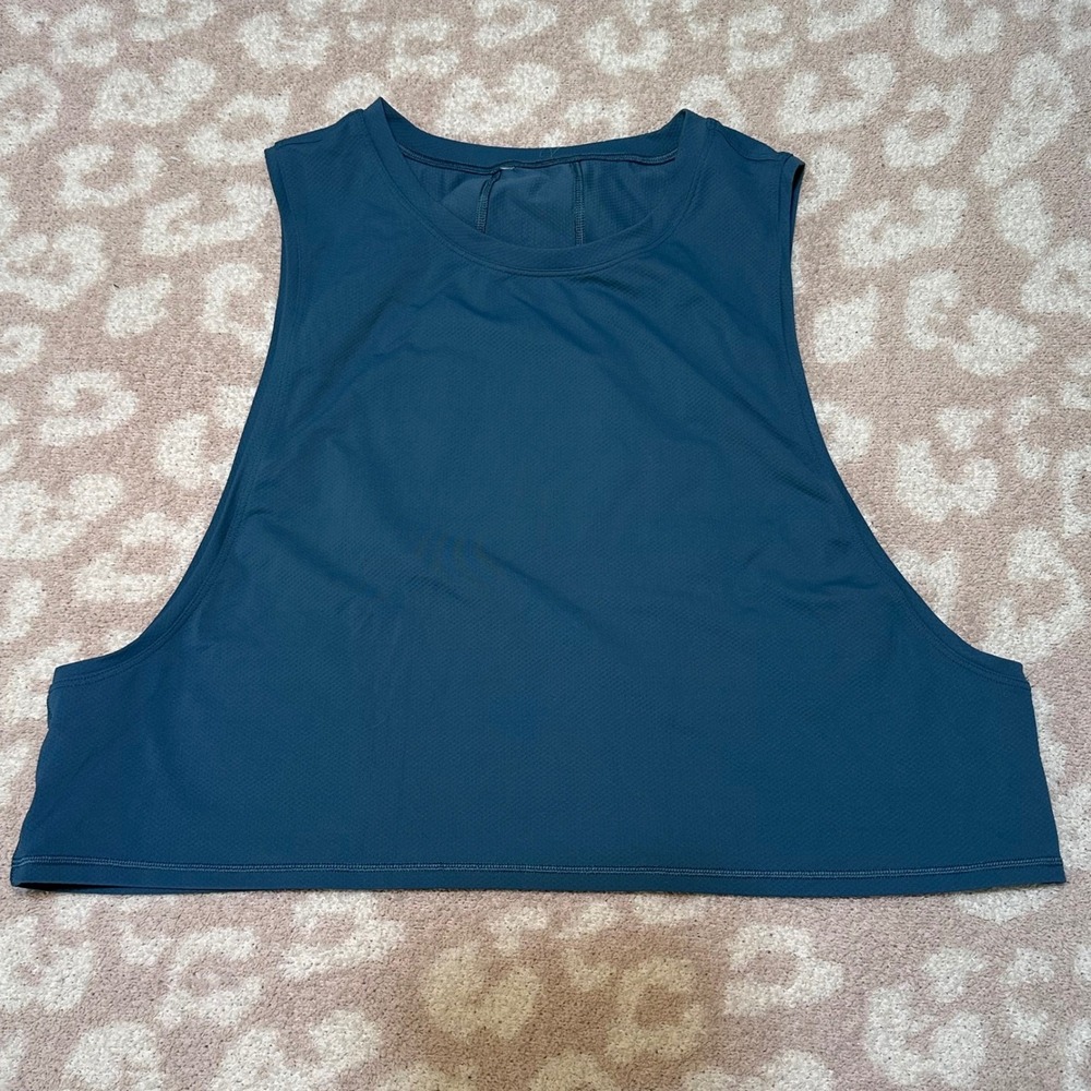lululemon athletica Navy Cropped Muscle Tank